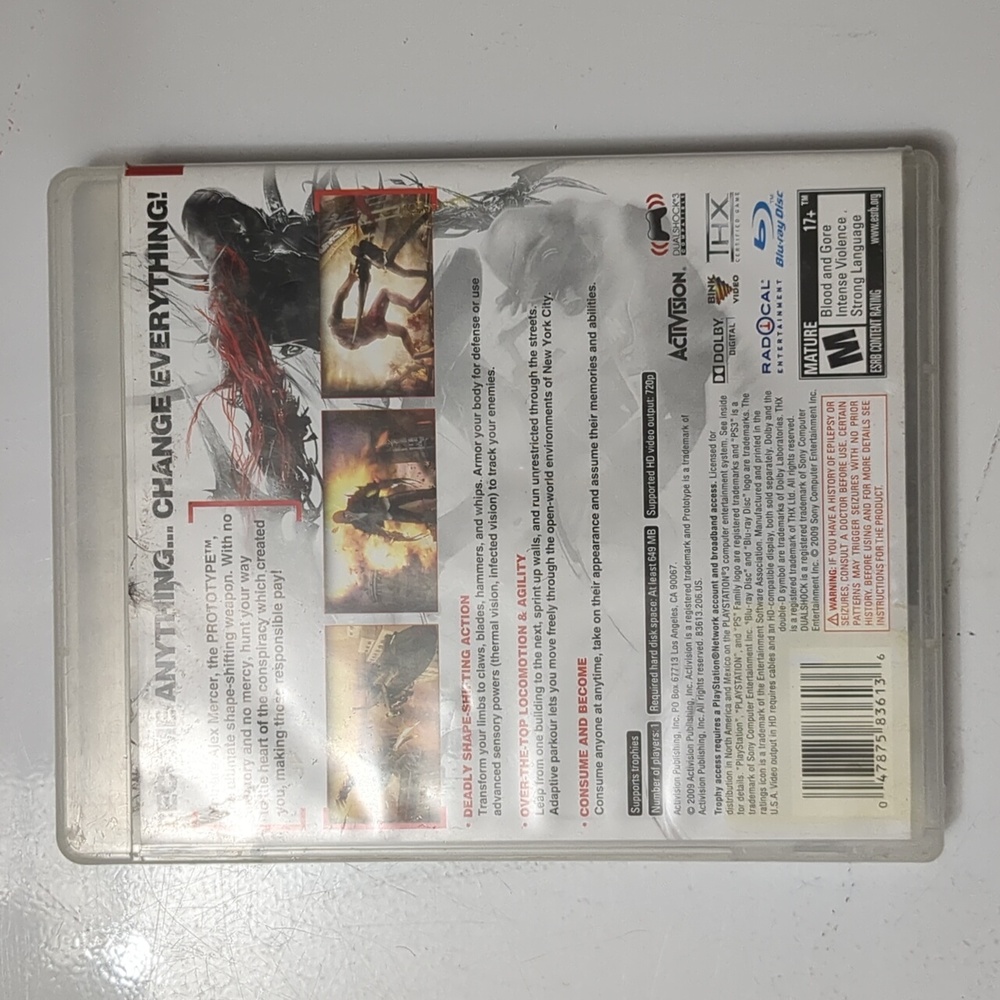 Prototype Video Game - Gray - Picture 2 of 4